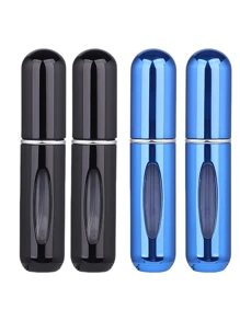 2 pièces Bouteille de parfum rose vif de 5 ml, bouteille de rangement de parfum, bouteille de vaporisateur rechargeable, bouteille de décantation de parfum, petite bouteille réutilisable