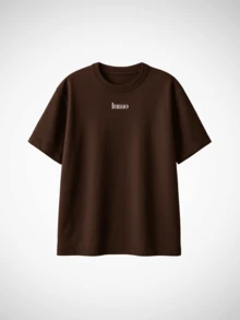 Kit 3 Oversized T-Shirts For Men And Women Unisex Streetwear Plain Academia Lumo Premium 100% Cotton - 鏽棕色 - 查看 4