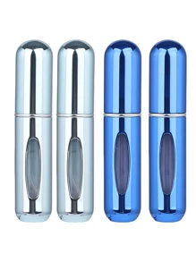2 pièces Bouteille de parfum rose vif de 5 ml, bouteille de rangement de parfum, bouteille de vaporisateur rechargeable, bouteille de décantation de parfum, petite bouteille réutilisable