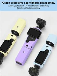 兼容 Osmo Pocket 3 机身、硅胶外壳、云台保护套、镜头保护膜、防刮保护套、防撞套、软硅胶保护套、防尘配件、相机外壳配件