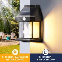 NetHong 2PCS Solar Wall Lamp Tungsten Filament Motion Sensor Outdoor Garden Security Lights