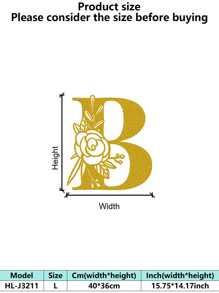 1 件手绘工业铁艺墙饰，带防锈金属切割 - 复古奢华金玫瑰藤蔓金属墙饰，适用于婚礼和高端家居 - 彩色 - 查看 53