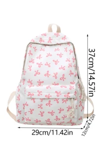 Nueva mochila con estilo lindo de lazo, mochila con estampado de lazo, mochila escolar ligera, mochila de gran capacidad para estudiantes, mochila escolar de estilo fresco y simple para adolescentes niños y niñas, mochila para portátil de 15.6 pulgadas, mochila de viaje - Multicolor - Ver 11