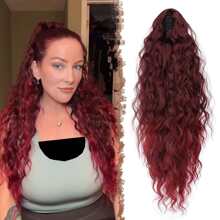 Clip On Ponytail, Long Wavy Hair Extensions, Synthetic Braided Extensions, Claw Style Hair Clips, Women's Ponytail Extensions