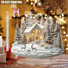1pc MAHUNIYA Bohemian Acrylic Reindeer Decor Ornament, Christmas Theme Desktop Decoration, Multi-Purpose Animal Figurine, Suitable For Home, Office, Bookstore - Christmas Gift