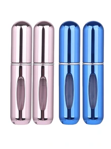 2 pièces Bouteille de parfum rose vif de 5 ml, bouteille de rangement de parfum, bouteille de vaporisateur rechargeable, bouteille de décantation de parfum, petite bouteille réutilisable