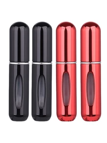 2 pièces Bouteille de parfum rose vif de 5 ml, bouteille de rangement de parfum, bouteille de vaporisateur rechargeable, bouteille de décantation de parfum, petite bouteille réutilisable