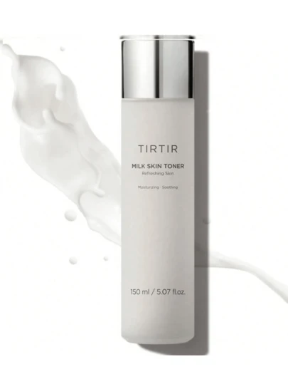 PAORPEVM 1/2 bouteille de 150 ml Tonique hydratant en profondeur au lait et à l'eau de riz, contenant de la niacinamide, de la céramide, de l'extrait de son de riz et d'autres ingrédients de soins de la peau naturels. Livraison aléatoire, la taille de la bouteille n'affecte pas l'utilisation.