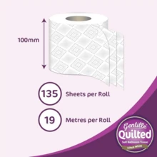 18 Kitchen Rolls & 54 Toilet Rolls Gentille Giant 3 Ply Bundle Pack Thickness Paper Towel-Extra Strong, Absorbent, Tough, Durable Kitchen Rolls & Toilet Rolls - Multipurpose Wipes - 預設 - 查看 7