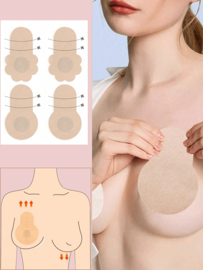 20/10片装 8厘米一次性提胸贴：采用无纺布制成，可防止胸部下垂，提拉胸部，并遮盖乳头。特别适合胸部丰满的女性，打造性感造型，防止走光，避免尴尬。