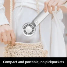 The 2025 New 3-Speed Mini Cooling Fan Is Rechargeable, Lightweight, And A Desktop Mini Fan With Cooling Functions - 白色 - 查看 4