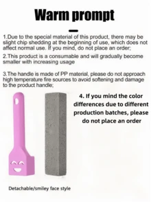 1套（10件）浮石马桶刷：浴室清洁石，带1个手柄。手柄采用塑料材质，无需充电。特点包括持久耐用、耐酸耐腐蚀、易于清洁、省时省力。专为浴室清洁和去污而设计，不会损坏陶瓷表面。一款家用清洁工具。