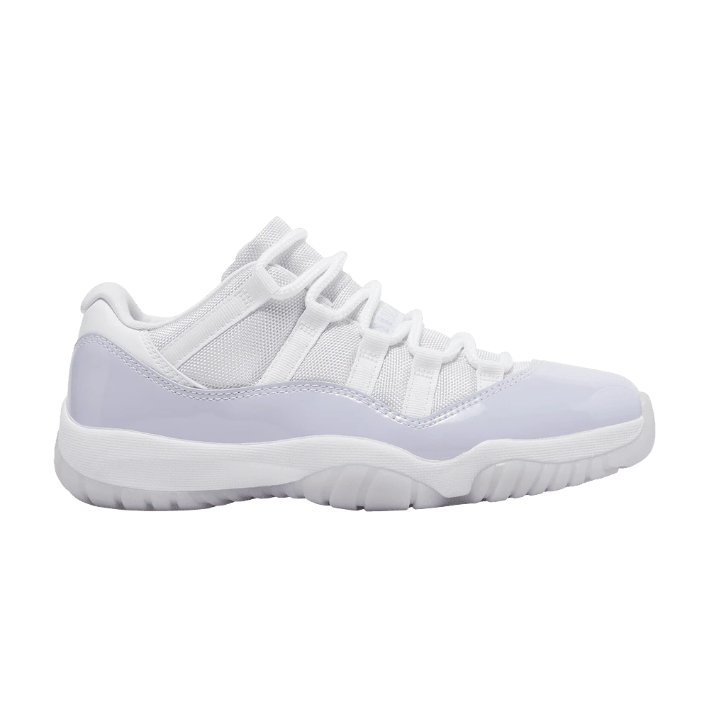 Nike Air Jordan Womens Air Jordan 11 Retro Low 'Pure Violet' (Women's Sizes) White/Pure Violet/White AH7860-101 Summer New - 白色 - 查看 1