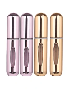2 pièces Bouteille de parfum rose vif de 5 ml, bouteille de rangement de parfum, bouteille de vaporisateur rechargeable, bouteille de décantation de parfum, petite bouteille réutilisable