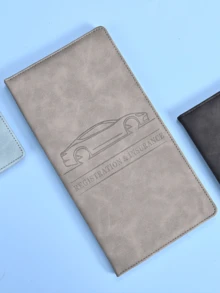 High-Quality Faux Leather Car Document Holder - Fashionable Unisex Storage Pouch - Storage For Insurance, Registration, And Manuals - Fits In Glove Box, Compact And Portable, Ideal Gift For Girlfriend, Sunny Travelers, Cool People, Perfect For Christmas, Valentine's Day, Stocking Stuffer, Personalized Gift, And Christmas Present - Multicolor - View 16