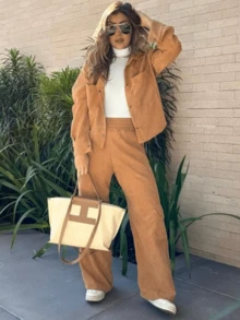 Chic Velvet Set - Lạc đà - Xem 1