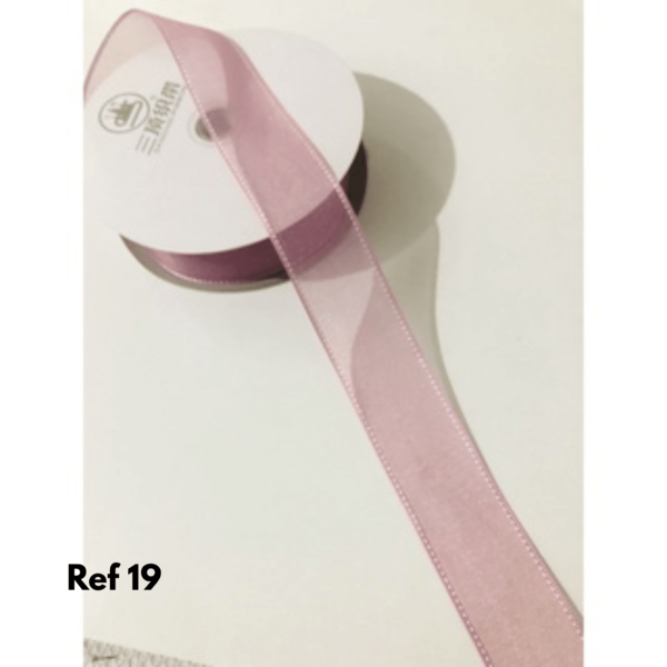 Fita Organza Pesponto Sanding 38 mm  (3 metros)