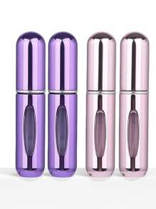 2 pièces Bouteille de parfum rose vif de 5 ml, bouteille de rangement de parfum, bouteille de vaporisateur rechargeable, bouteille de décantation de parfum, petite bouteille réutilisable