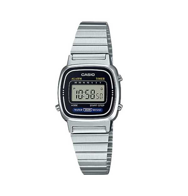 Casio CASIO Men's/Women's Electronic Watch - Waterproof Strap, Calendar, Alarm & Stopwatch, Retro Student Electronic Small Square Watch, Rubber Material, Sporty & Fashionable, Suitable For Daily Wear,LA670WA-1
