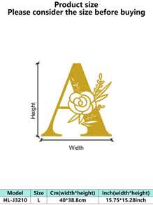1 件手绘工业铁艺墙饰，带防锈金属切割 - 复古奢华金玫瑰藤蔓金属墙饰，适用于婚礼和高端家居 - 彩色 - 查看 82