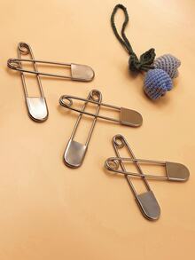 5 英寸超大银色不锈钢安全别针，DIY 缝纫配件，超大金属夹针适用于围巾、毛毯、裙子、针织工艺品