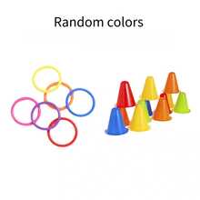 1 套迷你宠物互动玩具：2 个冰淇淋蛋筒 + 8 个环，拼图咀嚼缓解兔子、豚鼠、仓鼠的压力，适合小型宠物（耐用设计）