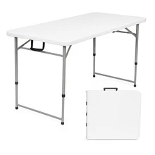 Portable Folding DJ And Camping Table 120cm Dismountable And Foldable - White - View 1