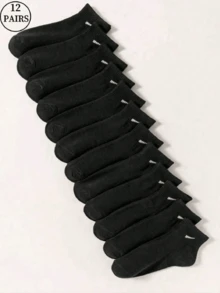 6/12 Paar Damen Kurzsocken, schwarz, weiß, grau Mehrfarbig, bequemes, lässiges Design für den Alltag