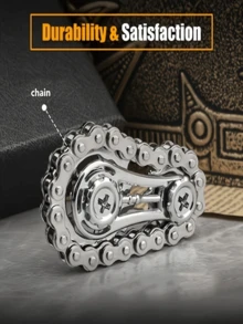 1pc Zinc Alloy Chain - Metal Bicycle Chain Design, Adult Stress Relief Toy
