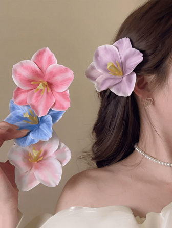 1/4 Pcs Women's Imitation Flower Hairpin Hawaiian Flower Hairpin Summer Women's Hair Accessories Ladies Accessories Elegant Sweet Hairpin Spring And Summer Seaside Holiday Hair Accessories Suitable For Daily Wear And Women's Gifts