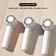 The 2025 New 3-Speed Mini Cooling Fan Is Rechargeable, Lightweight, And A Desktop Mini Fan With Cooling Functions - 白色 - 查看 3