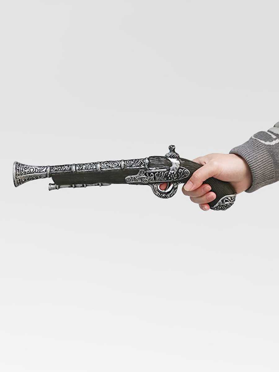 Pistola de Pirata do Caribe de Plástico, Brinquedo de Cosplay de Pirata, Acessório e Brinquedo de Arma para Fantasia de Personagem de Halloween, Acessório para Peça de Teatro, Festa e Festival, Adequado Tanto para Homens Quanto para