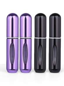 2 pièces Bouteille de parfum rose vif de 5 ml, bouteille de rangement de parfum, bouteille de vaporisateur rechargeable, bouteille de décantation de parfum, petite bouteille réutilisable
