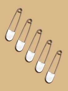 5 英寸超大银色不锈钢安全别针，DIY 缝纫配件，超大金属夹针适用于围巾、毛毯、裙子、针织工艺品