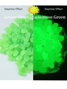 500/200/100/50pcs-Glow In Dark Mini Rocks Luminous Stone Garden Accessories Micro Landscape Fish Tank Decoration Outdoor Patio Lawn Yard Kit Pebble Vase Stuffing Glow In The Dark Garden Pebbles Stones Rocks For Yard And Walkways Decor DIY Decorative Luminous Stones,Potted Plants And Aquarium Decoration ﻿(About 1cm)