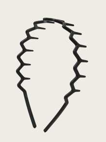 1 szt. ząbkowane faliste opaski na głowę, prosty, antypoślizgowy design, odpowiednie dla mężczyzn i kobiet, opaska do włosów, obręcz do włosów, opaska do włosów, jesień, akcesoria do włosów