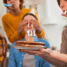 1支生日派对蛋糕装饰蜡烛，镀金数码银色精致生日蜡烛，婚礼和生日用品，家居和派对装饰 - 銀色 - 查看 5