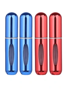 2 pièces Bouteille de parfum rose vif de 5 ml, bouteille de rangement de parfum, bouteille de vaporisateur rechargeable, bouteille de décantation de parfum, petite bouteille réutilisable