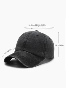 1 szt. spersonalizowana czapka baseballowa, vintage'owy miękki cylinder dla kobiet, snapback dla mężczyzn, regulowana czapka z daszkiem, modna, swobodna, oddychająca, klasyczny, zakrzywiony rondo, postarzana, styl sportowy, ochrona przed promieniowaniem UV