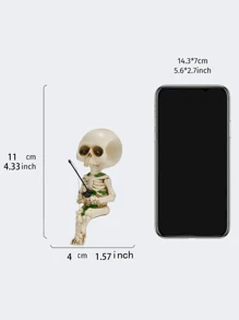 1 件树脂骷髅鬼香炉适用于客厅/书房/家居桌面装饰、万圣节花园/庭院家居装饰 - 彩色 - 查看 6