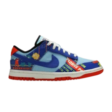 Nike Womens Dunk Low 'Chinese New Year - Firecracker' (Women's Sizes) Copa/Hyper Blue/Chile Red/Sail DH4966-446 Spring New - Red - View 1