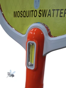 Raqueta Zapper con Luz Nocturna UV & Base – Mata Mosquitos y Descansa Tranquilo - Multicolor - Ver 4