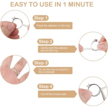 Ring Sizers For Loose Rings, Ring Size Adjuster Spacers Or Tightener, Invisible Guards, Resizer Fit Almost Any Rings, Reduces Size By 0.5-1.5 - Multicolor - View 6