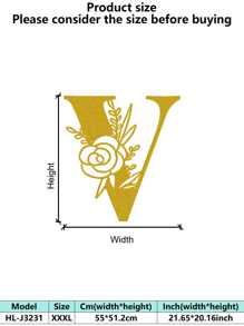 1 件手绘工业铁艺墙饰，带防锈金属切割 - 复古奢华金玫瑰藤蔓金属墙饰，适用于婚礼和高端家居 - 彩色 - 查看 33