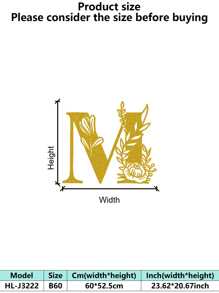 1 件手绘工业铁艺墙饰，带防锈金属切割 - 复古奢华金玫瑰藤蔓金属墙饰，适用于婚礼和高端家居 - 彩色 - 查看 115