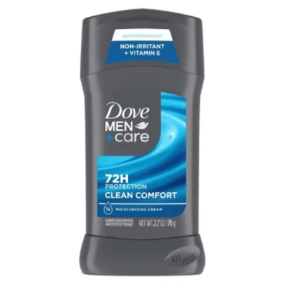 Dove Men+Care Antiperspirant Deodorant Stick Clean Comfort 2.7 Oz