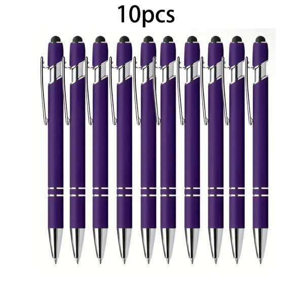 5/10 Pcs /Pack Ballpoint Pen With Stylus Tip For Touch Screens, 2-In-1 Gift Pen For Friends, Coworkers, Office, Family