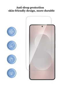 5 piezas de protectores de pantalla de vidrio templado compatibles con teléfonos , cobertura completa, fácil instalación, transparencia cristalina, sin burbujas, anti-arañazos y resistente a los golpes, adecuado para cumpleaños/familia/amigos/novio/novia