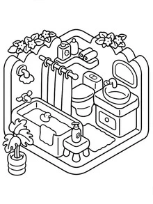 1 Book "Little Cozy: Adult And Teenage Coloring Book", Super Cute And Warm Comfortable Space Design, Help You Relax, Release Emotions, Relieve Anxiety | Ideal Gift For Holidays And Special Occasions - Children's Coloring Book (Markers Not Included By Default) - Multicolor - View 7