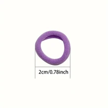 200 Stücke/Set mehrfarbige dehnbare Haargummis für Mädchen, modische einfarbig Nylon Mini Haaraccessoires als Geschenk für Frauen, Haarband, Haracres, Pferdeschwanzhalter, Elastikhaare, Gummibänder